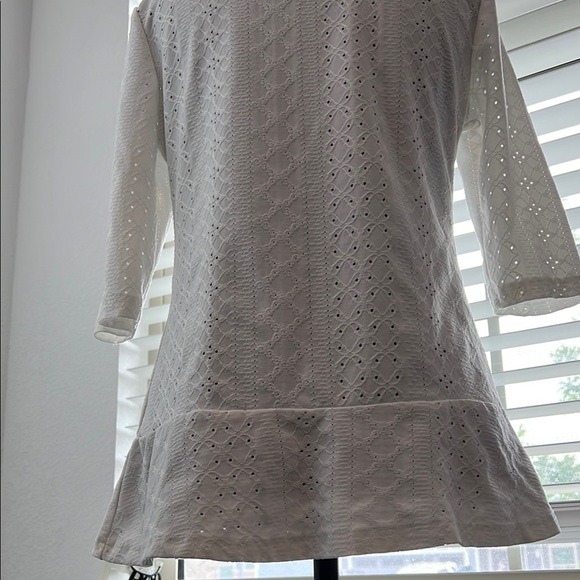 SHEIN White Eyelet Cardigan - Picture 4 of 8